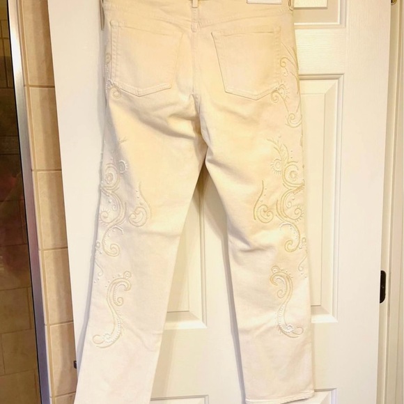Rare Ralph Lauren Purple Label Cream Floral Print Pants $1690 - Picture 7 of 8